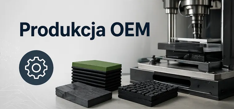 Produkcja OEM na wtryskarkach. Produkcja wyrobów z gumy i tworzyw sztucznych