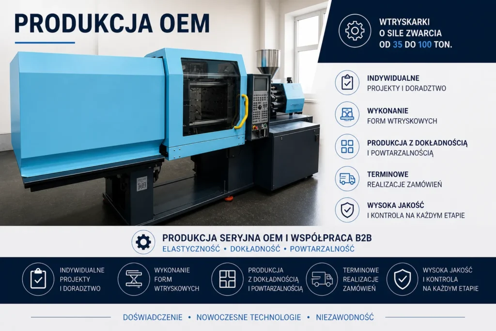 Produkcja OEM na wtryskarkach - HETMAN - Produkcja wyrobów z gumy i tworzyw sztucznych
